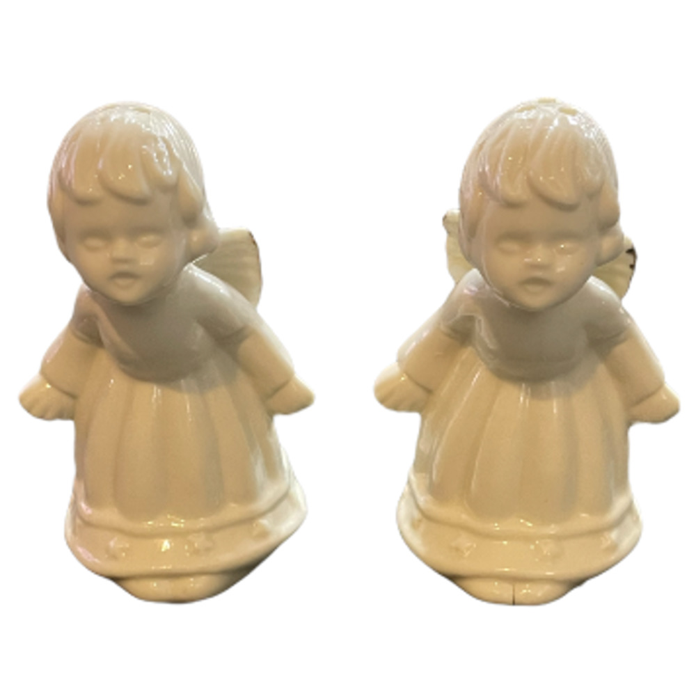 Vintage Kissing Angels Salt & Pepper Holiday Shakers - Picture 4 of 6